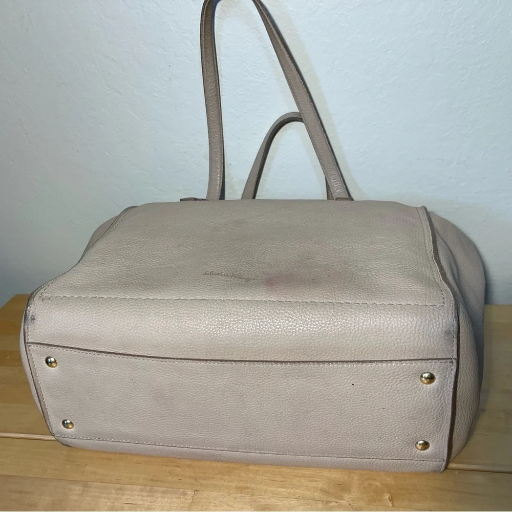 Salvatore Ferragamo Amy Large Leather Tote | Made in Italy